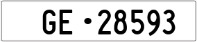 Trailer License Plate